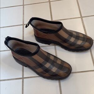 Burberry Plaid Rain Boots